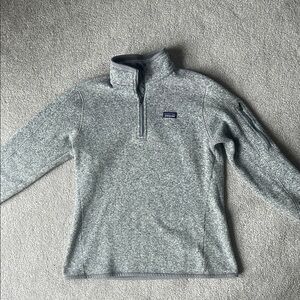 Patagonia Gray Zip Up Sweater Fleece